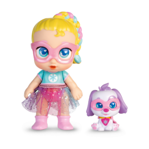  Super Cute Little Babies: Glitzy Cool - Sofi: Super Power Flora  - Reversible Clothes - Magic Light Up Baby Bottle - Lights and Sounds :  Toys & Games